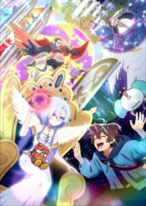 Megami “Isekai Tensei Nani ni Naritai desu ka” Ore “Yuusha no Rokkotsu de”k